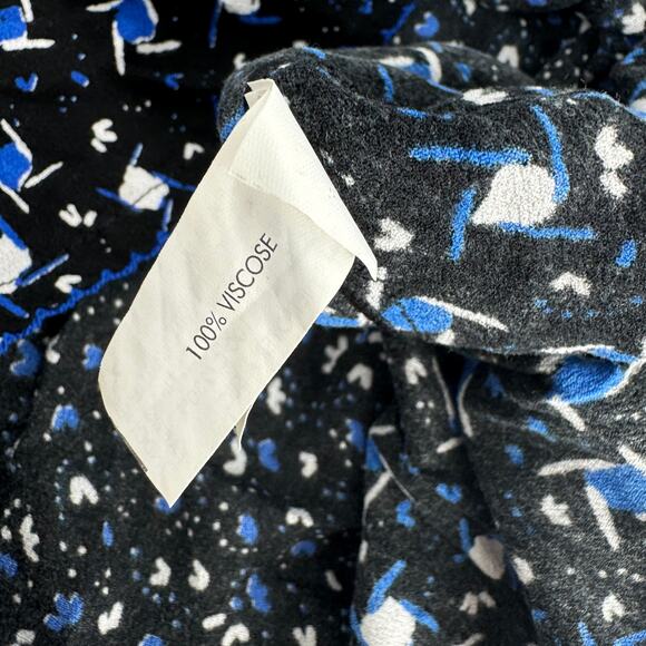 Poupette St. Barth V-neckline Short Sleeve Sasha Mini Dress Blue Size Small - Picture 7 of 9